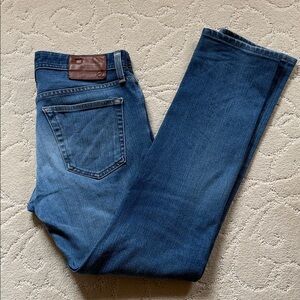 AG Adriano Goldschmied Dark Blue Straight Jeans